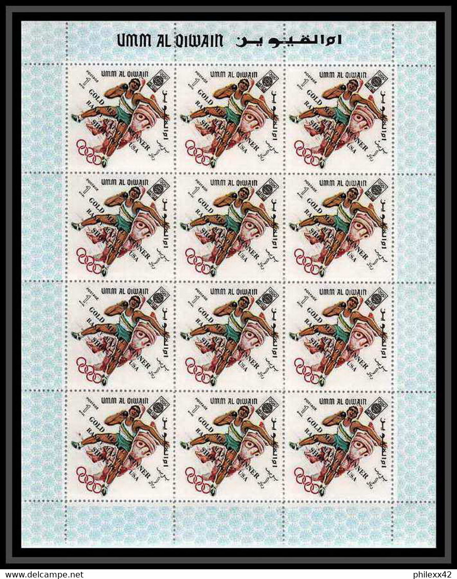 220d Umm al Qiwain MNH ** N° 28 /293 B non dentelé imperf)overprint jeux olympiques olympic games mexico feuilles sheets