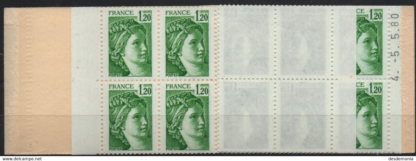 France Maury Carnet 415 (Yvert 2101-C2) ** Sabine De Gandon Conf 8 Philex France 1982 Daté Du 5.5.80 - Libretti