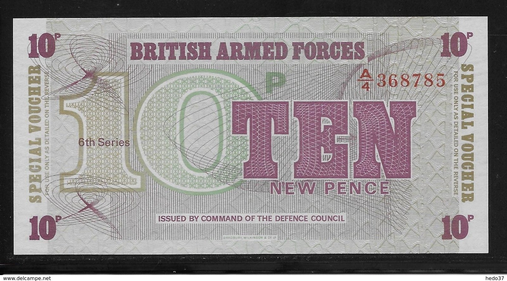 Grande Bretagne -  Militaire - 10 Pence - Pick N° M45 - NEUF - Fuerzas Armadas Británicas & Recibos Especiales