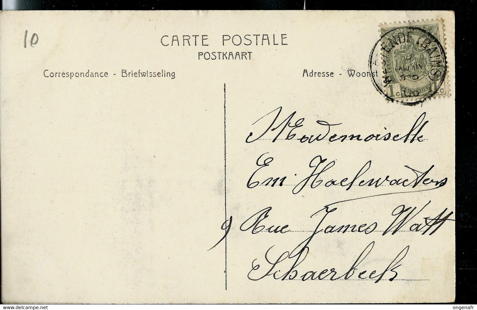 CP (Lombartzyde : Villa Des Marçunvins Dans Les Dunes) Obl. WESTENDE ( BAINS ) 1906 - Poste Rurale