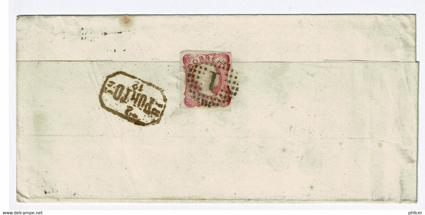 Portugal, 1859, # 13, Lisboa-Valença - Lettres & Documents