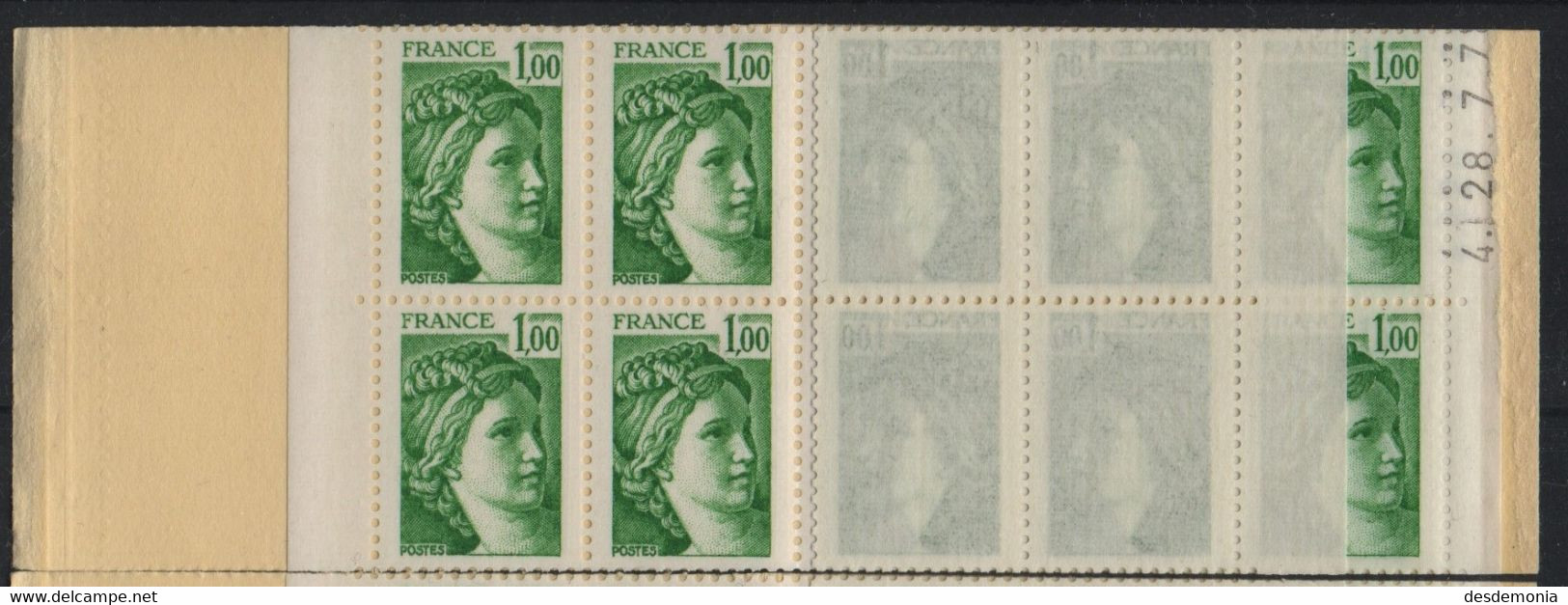 France Maury Carnet 408 I (Yvert 1973-C1) ** Sabine De Gandon Conf 8 Daté Du 4.28.7.78 - Libretti