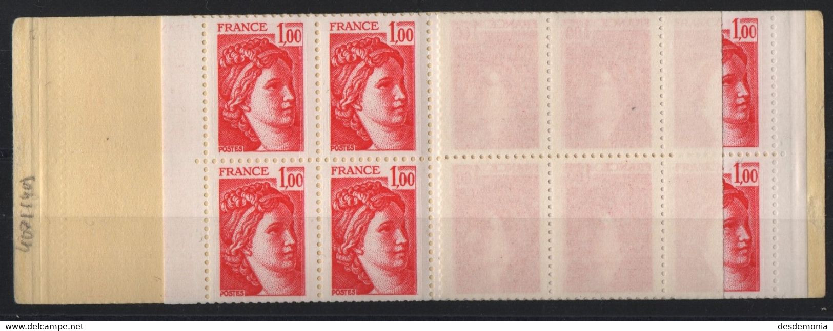 France Maury Carnet 407 I & II (Yvert 1972-C3) ** Sabine De Gandon Conf 8 Type 1 Et 2 (grain De Beauté En Bas Du Cou) - Markenheftchen