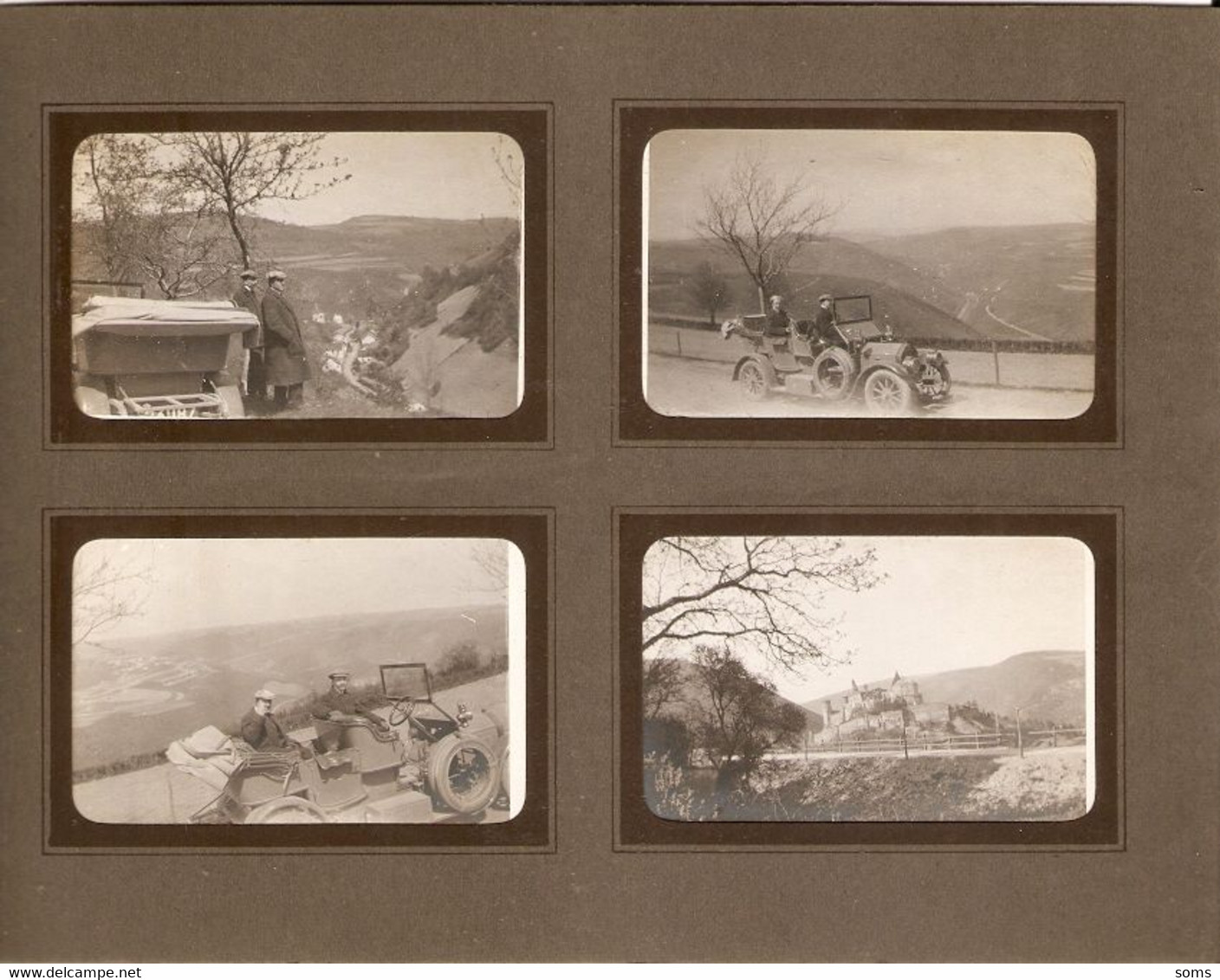 Lot De 8 Photographies Du Luxembourg, Voyage En Automobile, De Dion ?, Vianden En Restauration, Vers 1910 - Luoghi