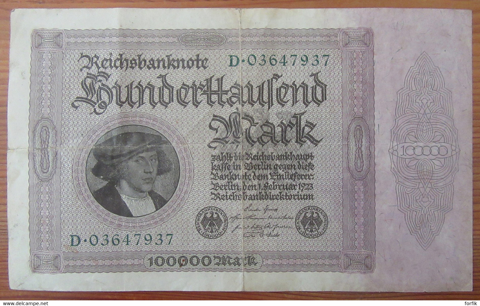 Allemagne - Billet 100 000 / Hunderttausend Mark 1923 - 100000 Mark