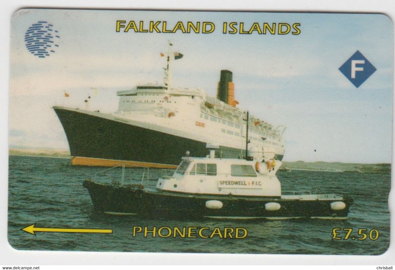 Falkland Islands Phonecard - 3CWFA - Fine Used - Falklandeilanden