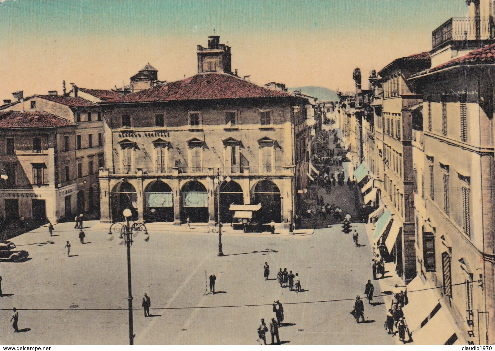 ANCONA - CARTOLINA - PIAZZA DELLA REPUBBLICA E CORSO G. MATTEOTTI - VIAGGIATA PER LAGLIO (COMO) - Ancona