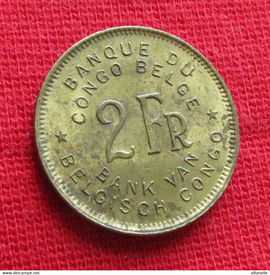 Congo Belgian 2 Franc 1947 Belgish  Wºº - 1934-1945: Leopold III