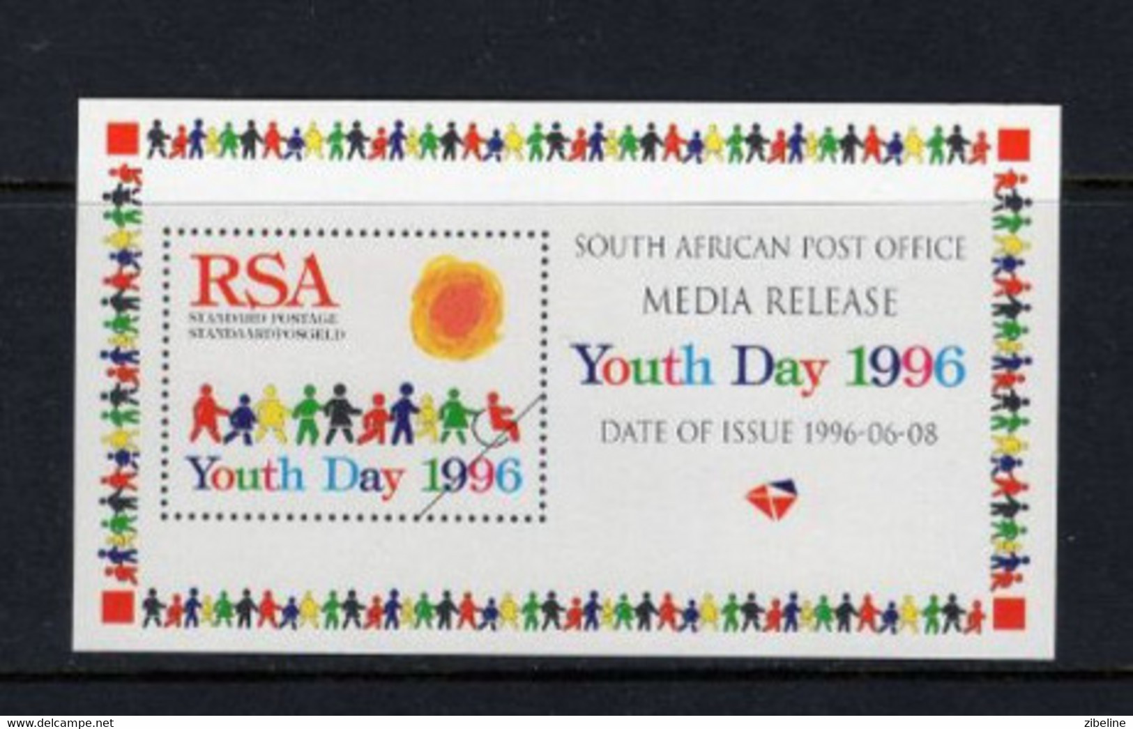 ZIBELINE RSA  YOUTH DAY 96 NOEL OBL SPECIMEN SOUTH AFRICA AFRIKA AFRIQUE DU SUD - Blocks & Sheetlets