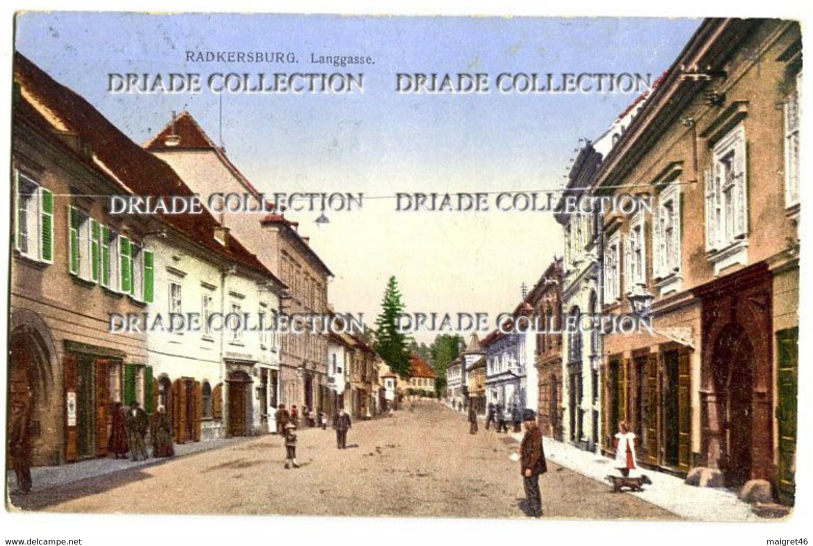 CARTOLINA BAD RADKERSBURG LANGGASSE STYRIE VIAGGIATA ANNO 1915 - Bad Radkersburg