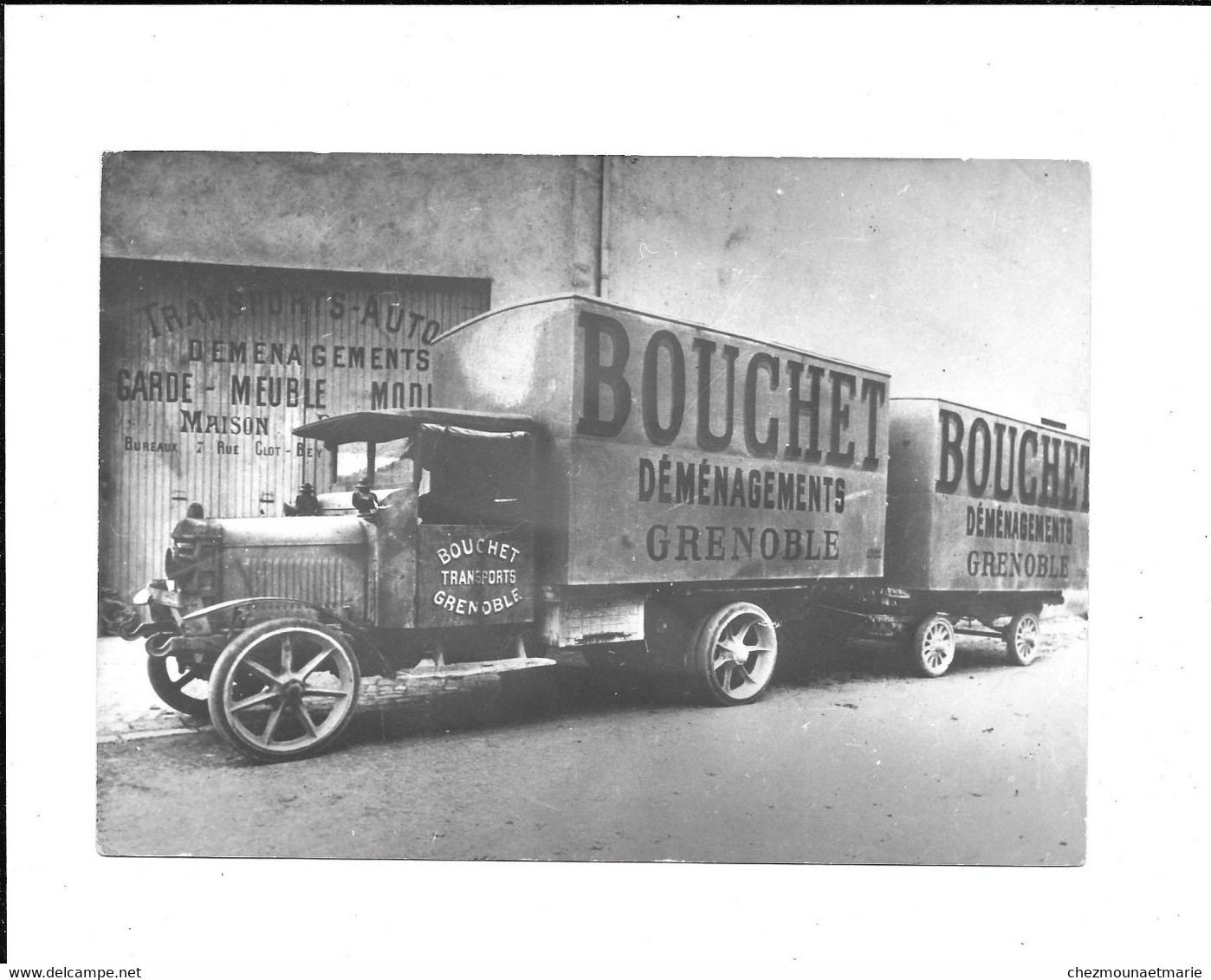 CAMION BOUCHET DEMENAGEMENTS GRENOBLE - PHOTO REPRODUCTION PAR ENFANTS TERRIBLES ARCACHON - Automobili