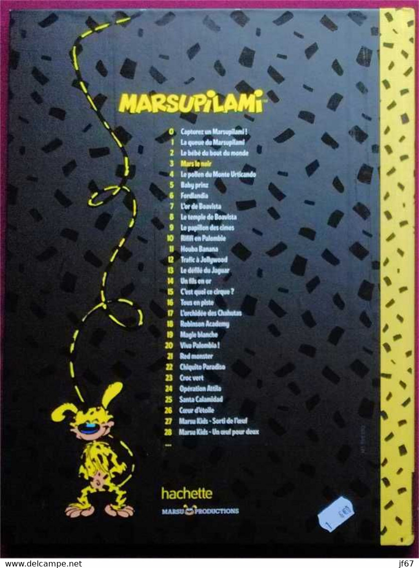 Marsupilami Tome 3 - Mars Le Noir (dos Toilé) - Marsupilami