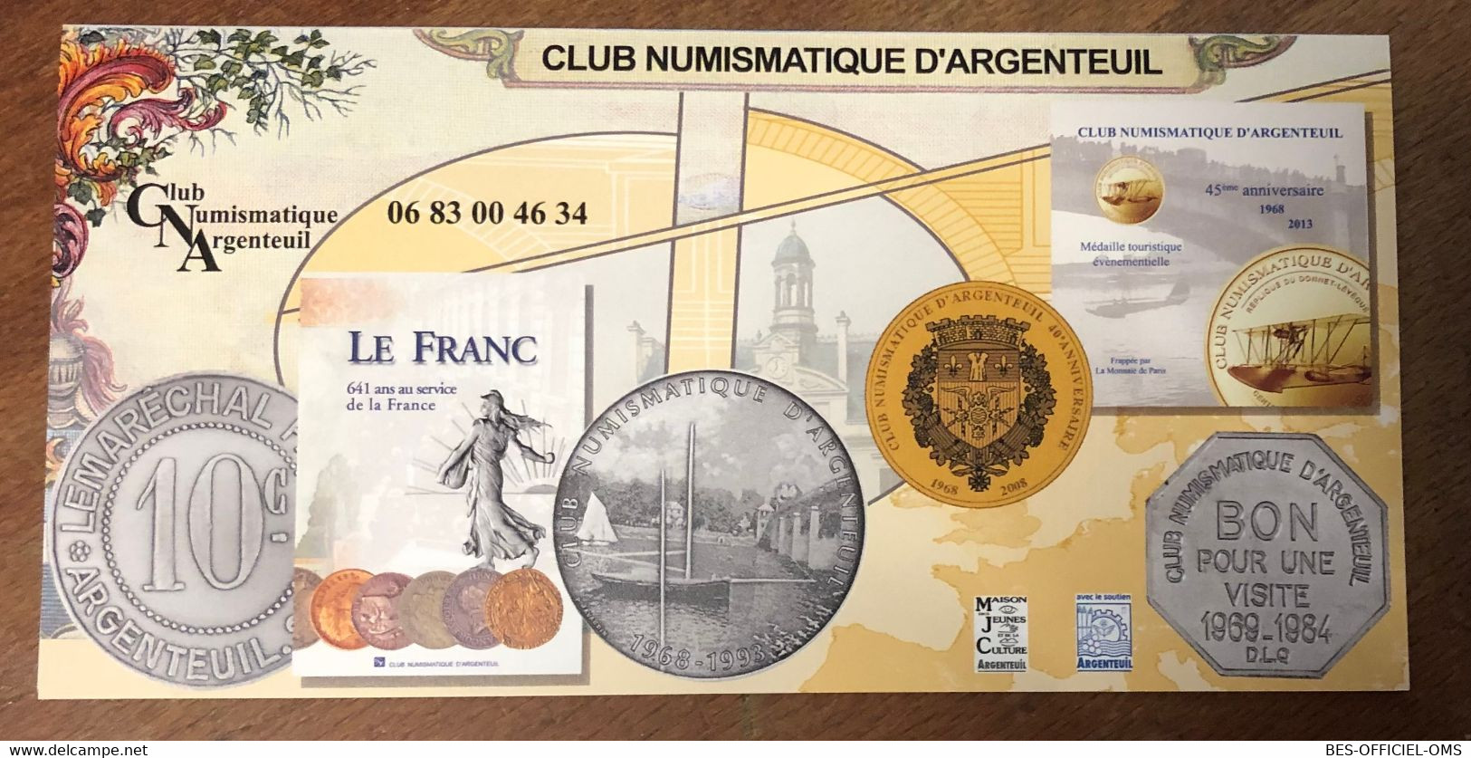 2017 BILLET 0 EURO SOUVENIR DPT 95 ARGENTEUIL ENCART N°2 ZERO 0 EURO SCHEIN BANKNOTE PAPER MONEY BANK - Privatentwürfe