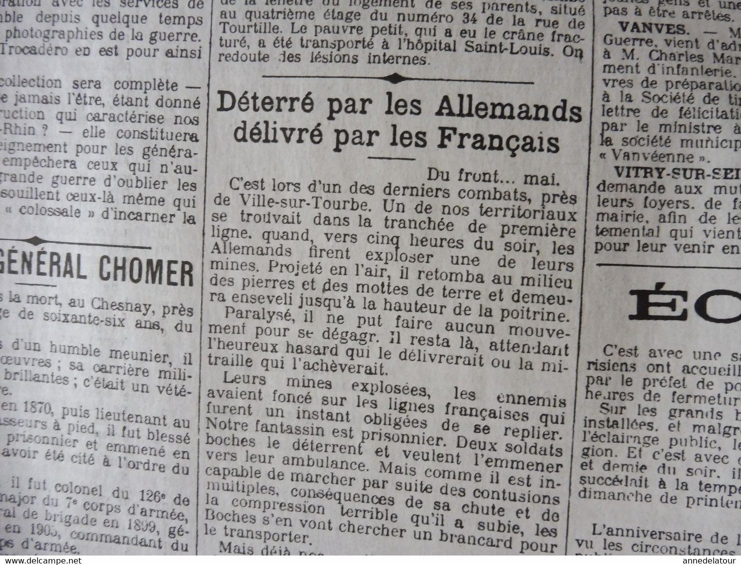 24 mai 1915 LE PETIT PARISIEN :Italie déclare guerre à l'Autriche; Navire turc de 4000 hommes coulé aux Dardanelles;etc