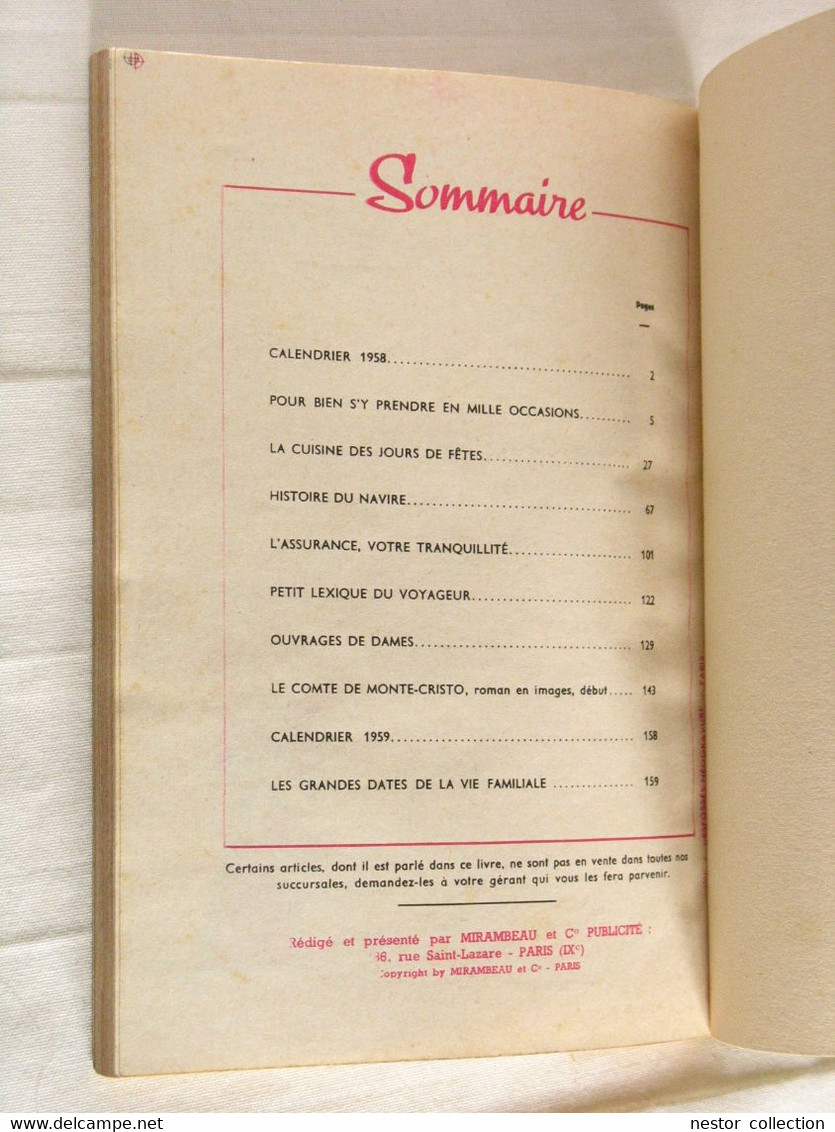 Fami 58 1958 Familistère Cuisine Ouvrages Calendriers Publicités ... - Casa & Decorazione