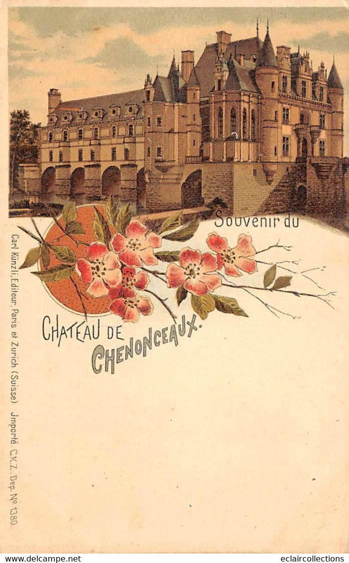 Chenonceaux        37         Le Château      Souvenir De.. Edteur Künzli        (voir Scan) - Chenonceaux