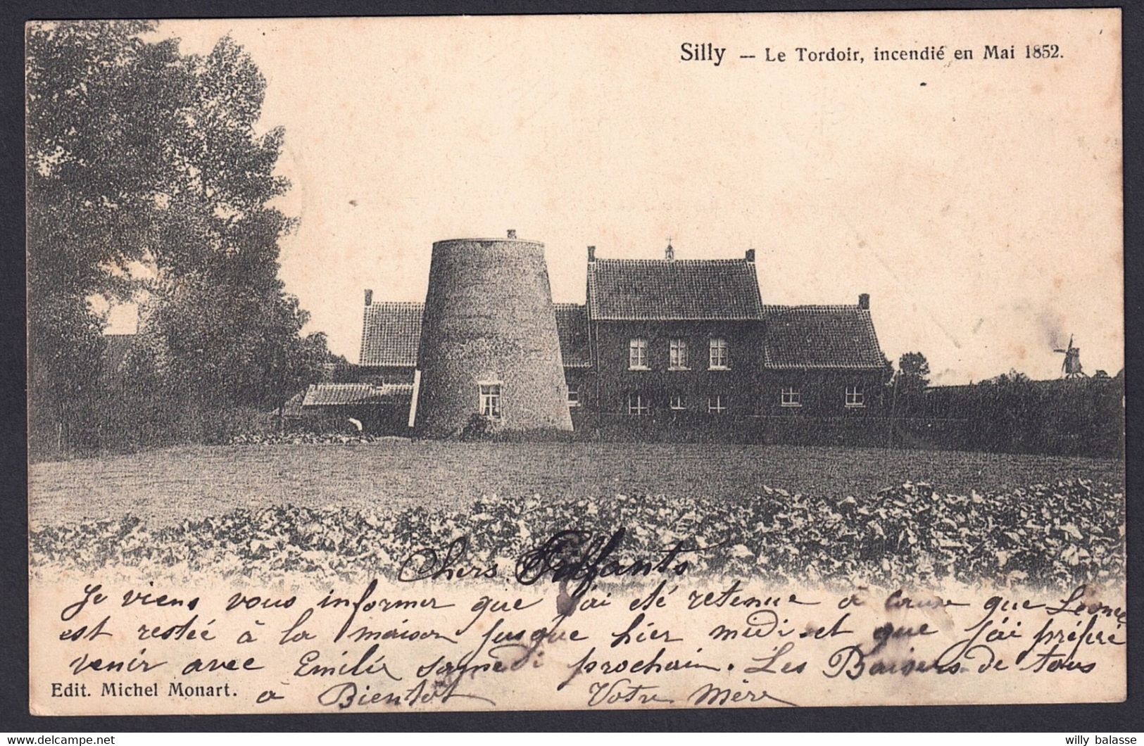 +++ CPA - SILLY - Le Tordoir - Incendié En Mai 1852 // - Silly