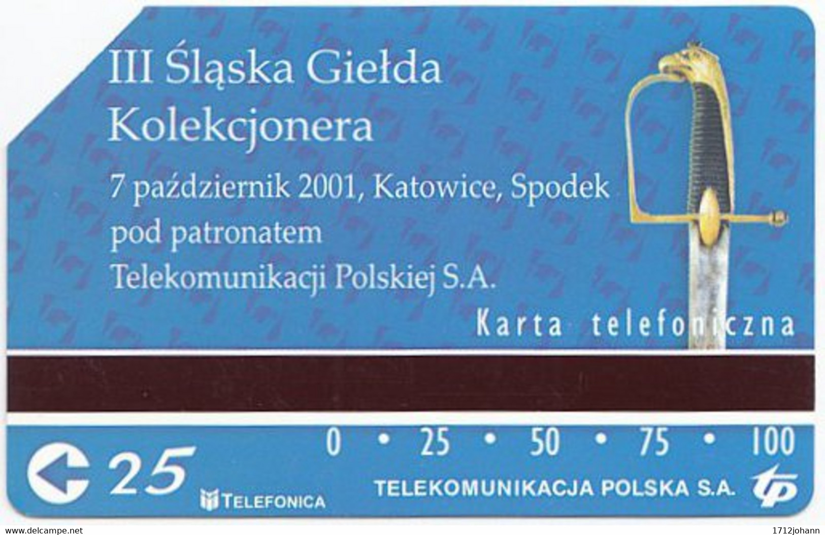 POLAND D-453 Prepaid Magnetic Telekom - Culture, Historic Weapon - Used - Pologne