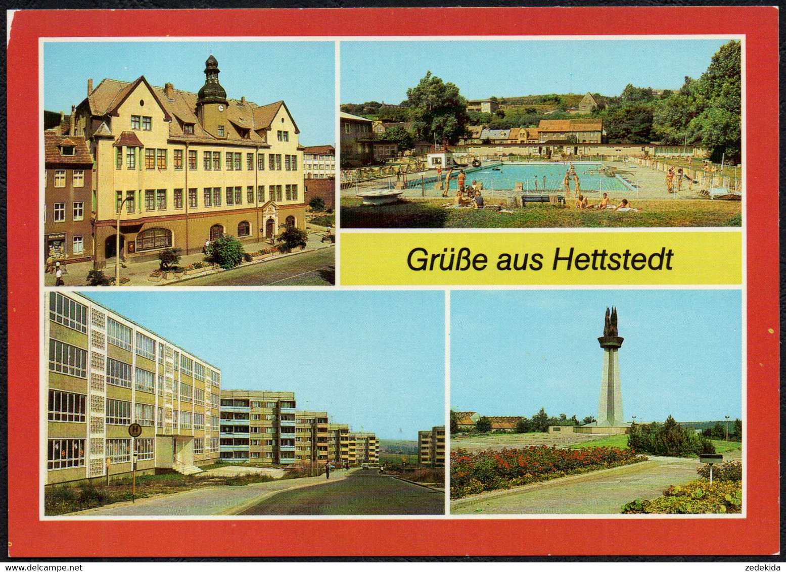 F3607 - Hettstedt Freibad Schule - Bild Und Heimat Reichenbach - Hettstedt