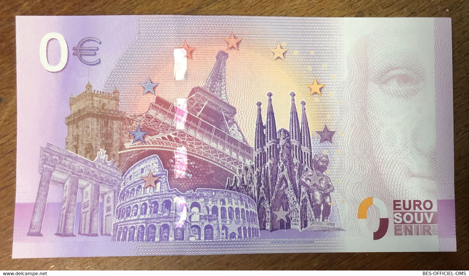 2017 BILLET 0 EURO SOUVENIR DPT 84 PALAIS DES PAPES ET PONT D'AVIGNON ZERO 0 EURO SCHEIN BANKNOTE PAPER MONEY BANK - Pruebas Privadas