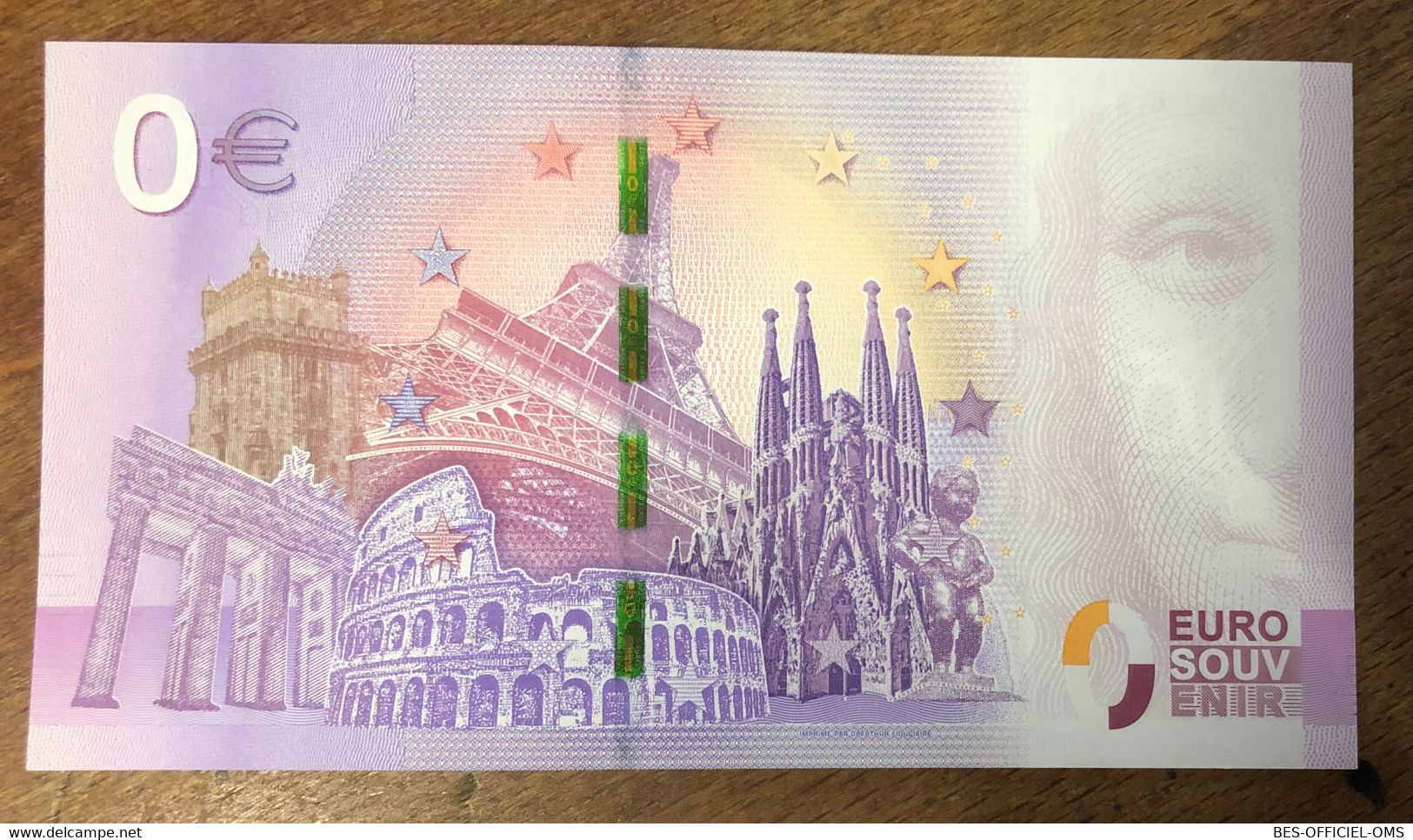 2017 BILLET 0 EURO SOUVENIR DPT 84 PALAIS DES PAPES ET PONT D'AVIGNON ZERO 0 EURO SCHEIN BANKNOTE PAPER MONEY BANK - Private Proofs / Unofficial