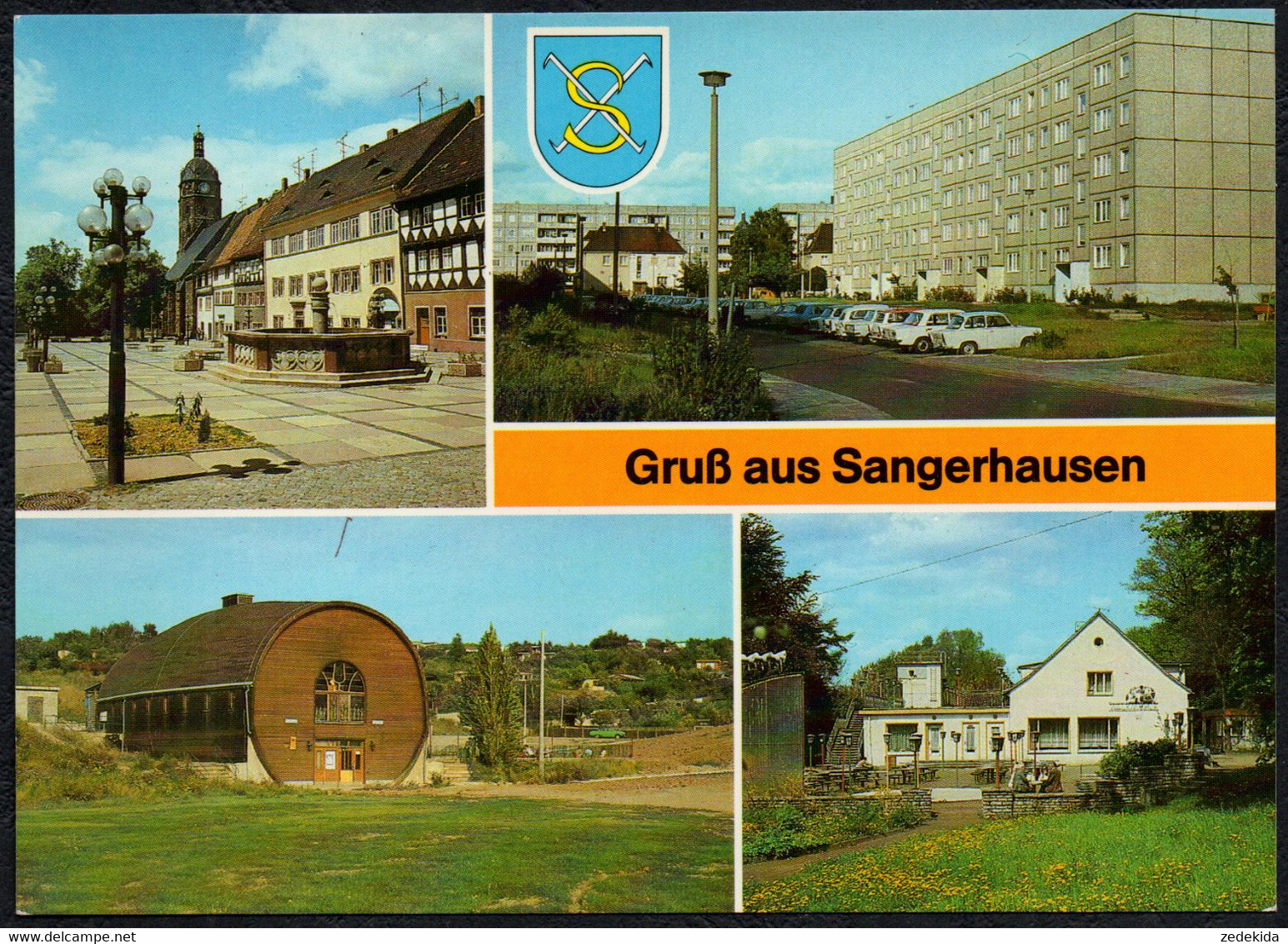 F3609 - TOP Sangerhausen Konsum Gaststätte Neubauten - Bild Und Heimat Reichenbach - Sangerhausen