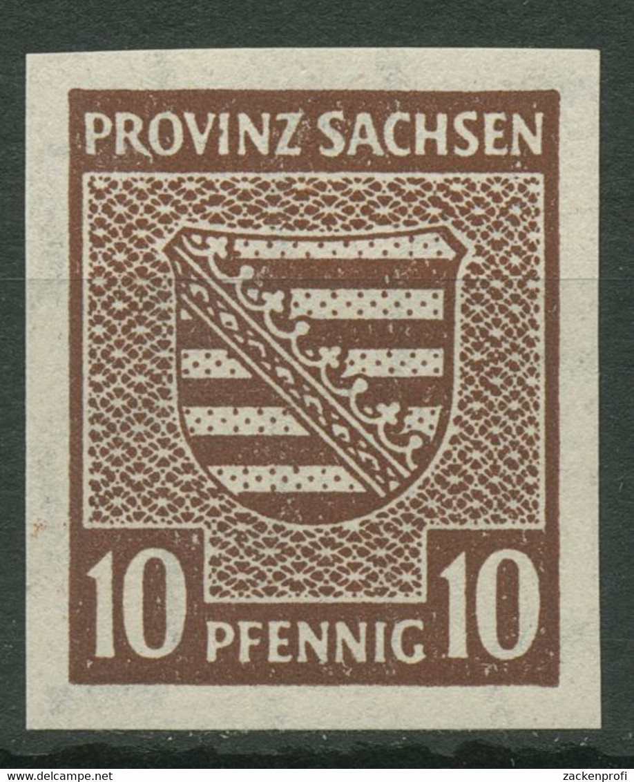 SBZ Provinz Sachsen 1945 Provinzwappen 72 Postfrisch - Altri & Non Classificati