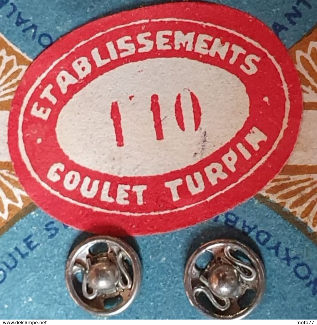 Lot 2 planches BOUTON PRESSION Prophète - Coudre Couture Couturière Mercerie NEUF de STOCK - GOULET TURPIN - vers 1960