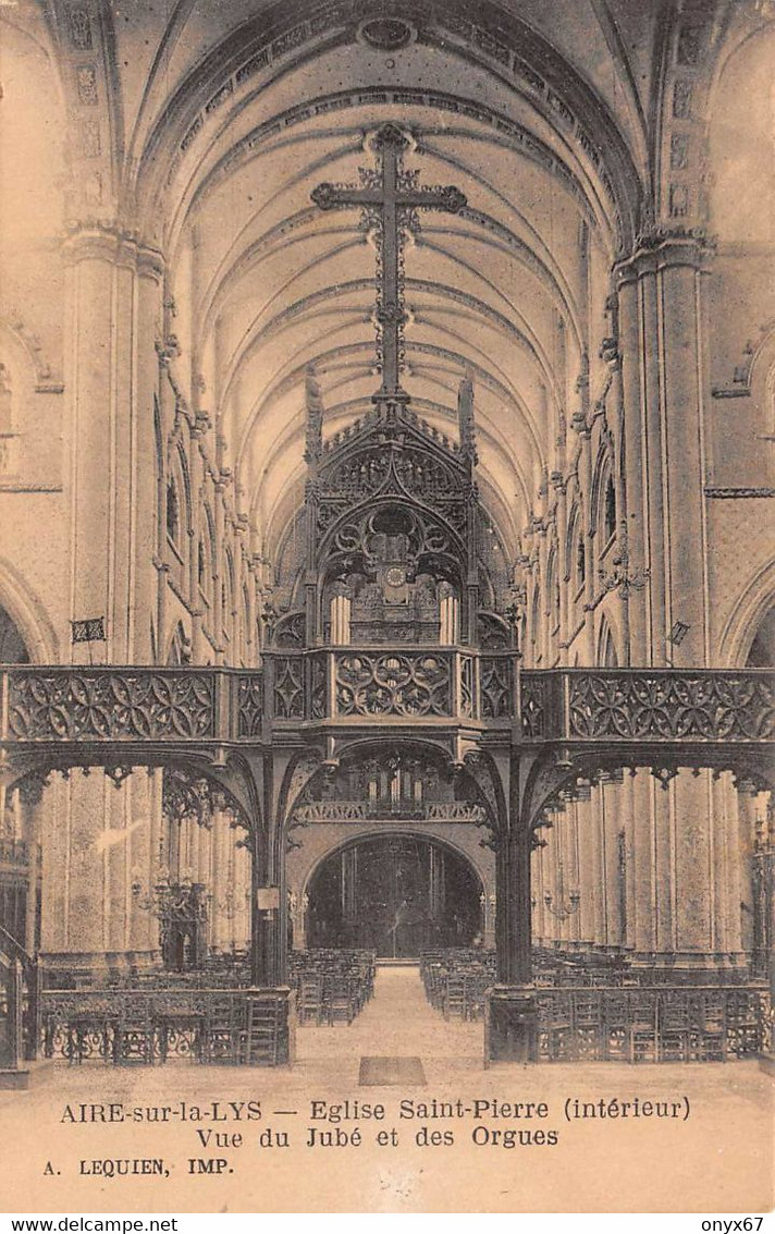 AIRE-SUR-LA -LYS-62-Pas De Calais-Intérieur De L'Eglise-ORGUES-ORGUE-ORGEL-ORGAN-INSTRUMENT-MUSIQUE - Aire Sur La Lys