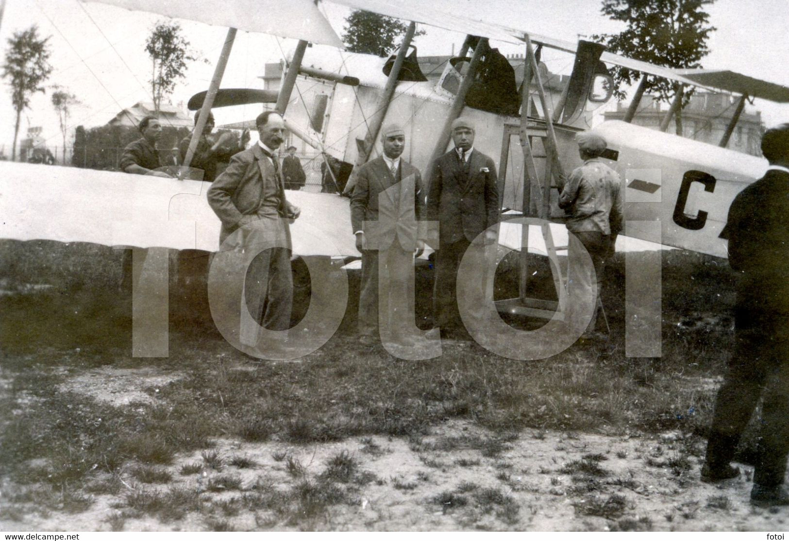 1927 AMATEUR PHOTO FOTO AVION PLANE AIRCRAFT F-CAFB DORAND AR1  BRAGA MINHO LYON LE BOURGET PARIS FRANCE - Aviación