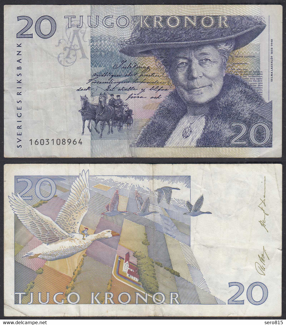 Schweden - Sweden 20 Kronor Banknote 1991-2 Pick 61a - F (4)    (29284 - Sweden