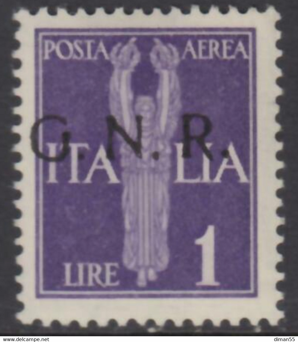 ITALY - 1944 R.S.I. - N.A121/I Emiss. BRESCIA I° Tipo  - Cv 90 Euro - Gomma Integra - MNH** - Luftpost