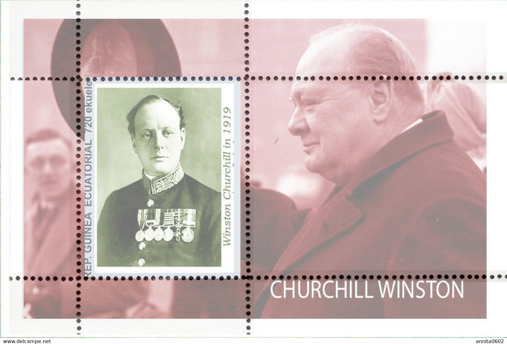 Famous PRESIDENTS SIR Winston CHURCHILL, De Goulle, King Jeorge, Stalin, Truman, Berühmte Präsidenten. NEW 20 Blocks! - Sir Winston Churchill