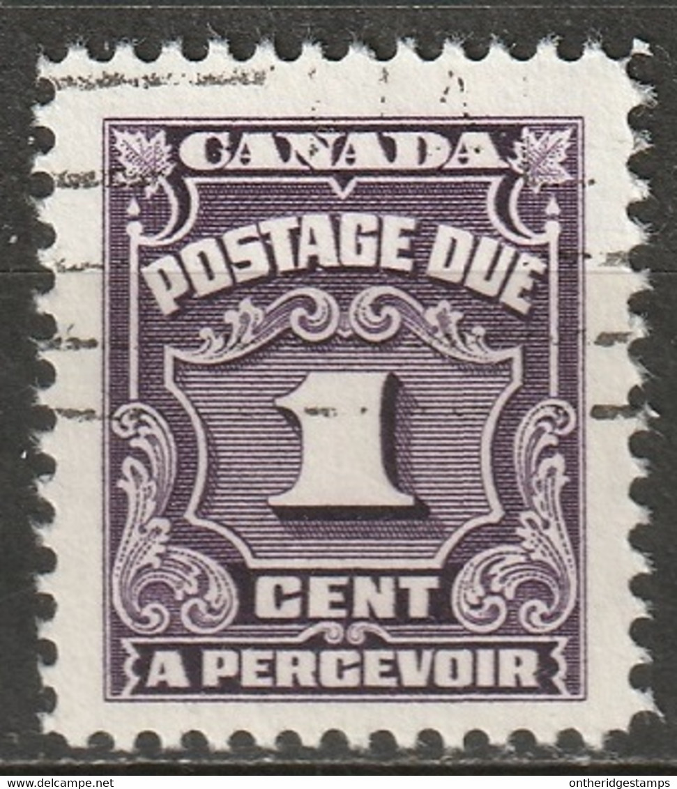 Canada 1965 Sc J15ii Mi P15 Yt T14 Postage Due Used Hibrite Paper - Portomarken