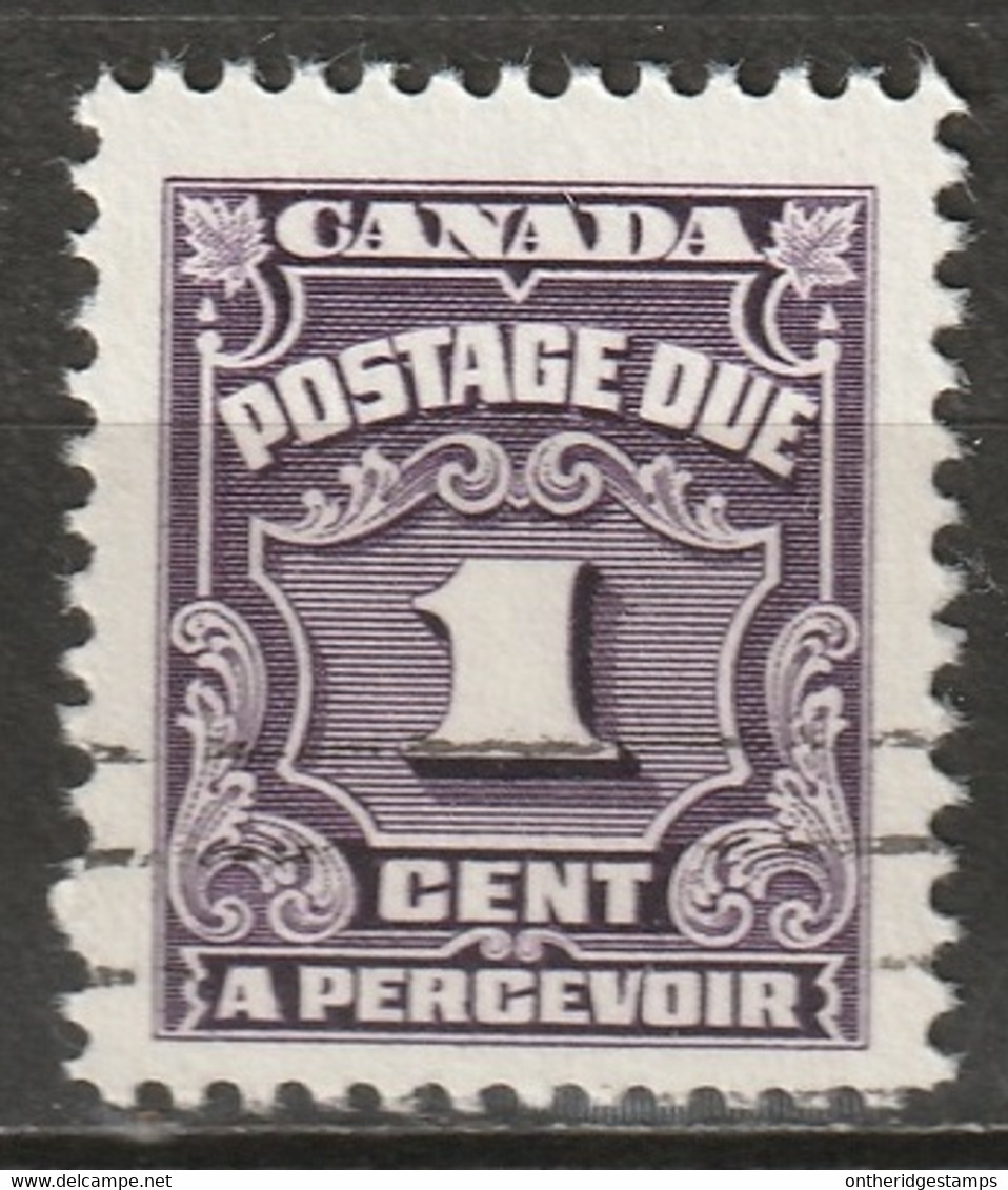 Canada 1965 Sc J15ii Mi P15 Yt T14 Postage Due Used Hibrite Paper - Postage Due