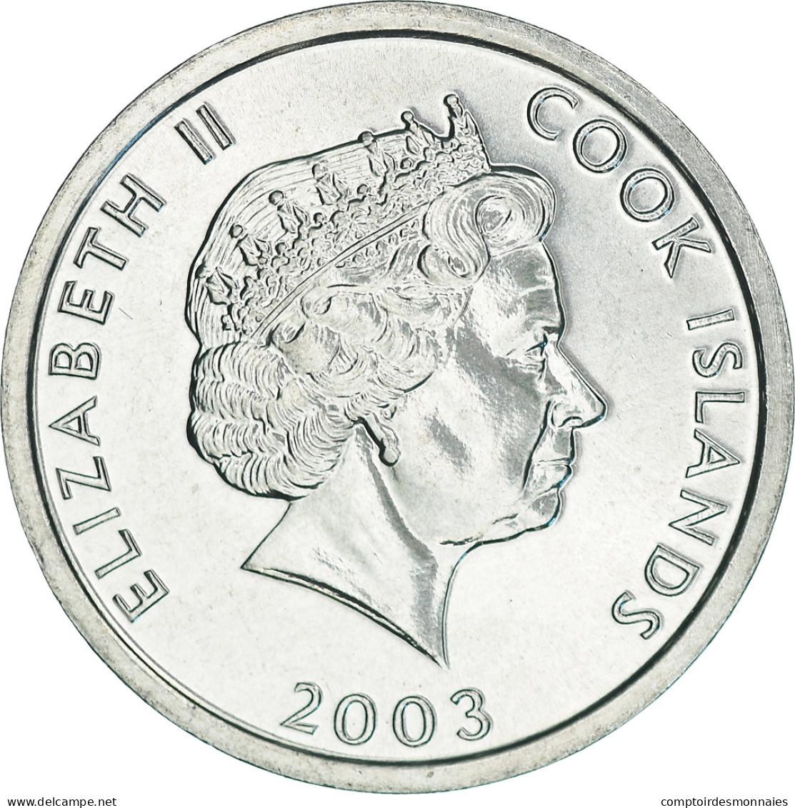 Monnaie, Îles Cook, Elizabeth II, Cent, 2003, Franklin Mint, SPL, Aluminium - Islas Cook