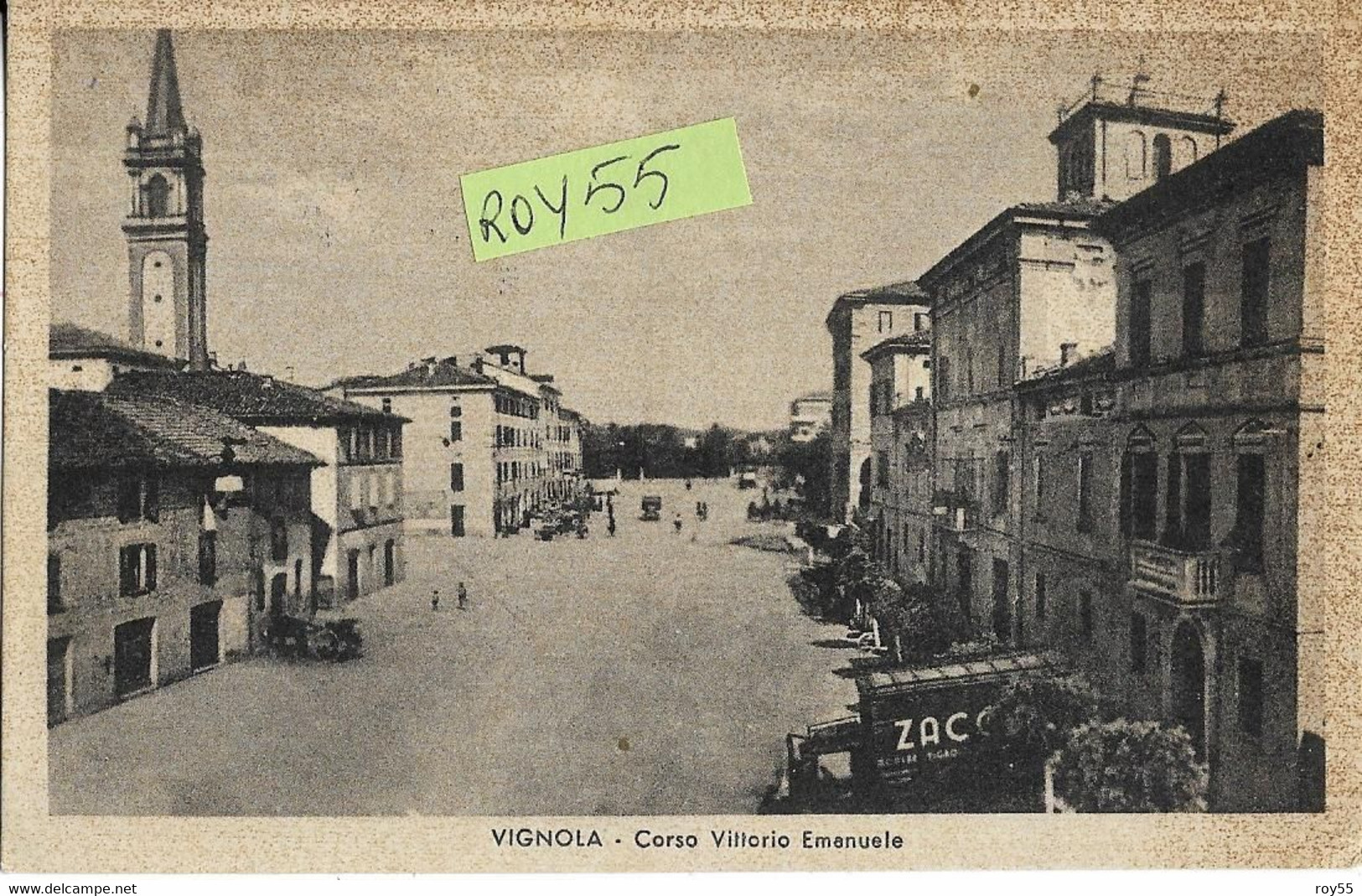 Emilia Romagna-modena-vignola Corso Vittorio Emanuele Veduta Panoramica Fine Anni 40 (f.picc./v.retro) - Autres & Non Classés