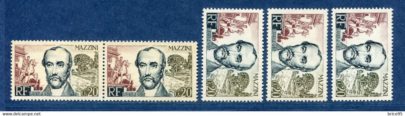 ⭐ France - Variété - YT N° 1384 - Couleurs - Pétouille - Neuf Sans Charnière - 1963 ⭐ - Nuovi