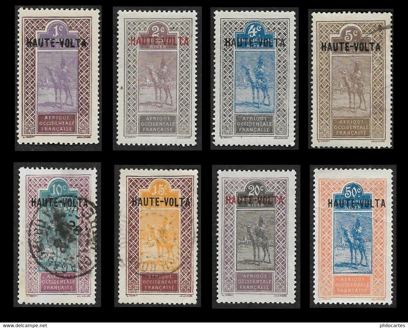 HAUTE VOLTA Targui  - 6 Valeurs + 2 Donnés  - Tous états - Used Stamps