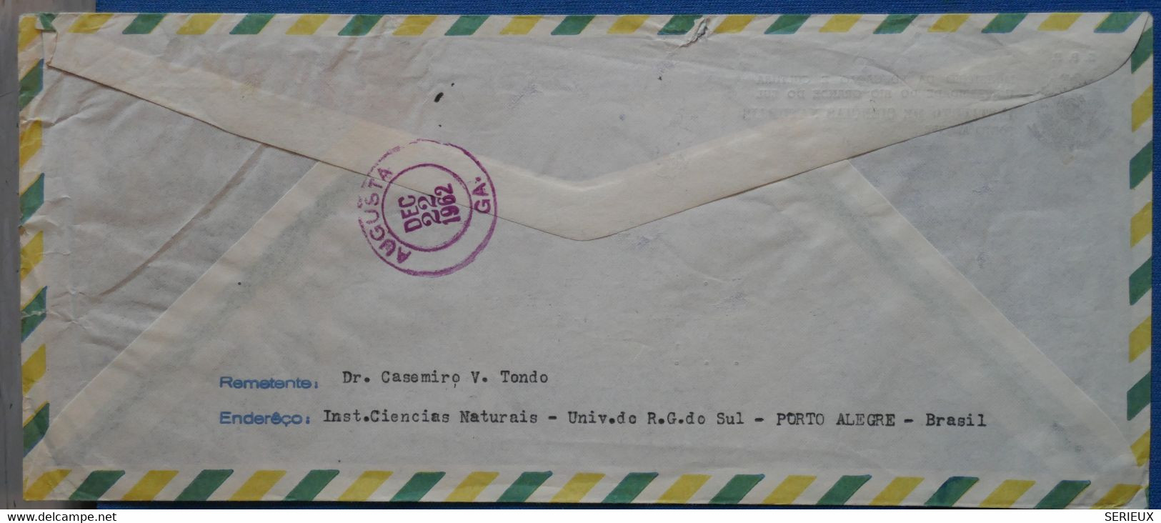 ¤8 BRAZIL  BELLE LETTRE   1967  POUR AUGUSTA USA  + +AEROPHILATELIE +AFFR . INTERESSANT - Lettres & Documents