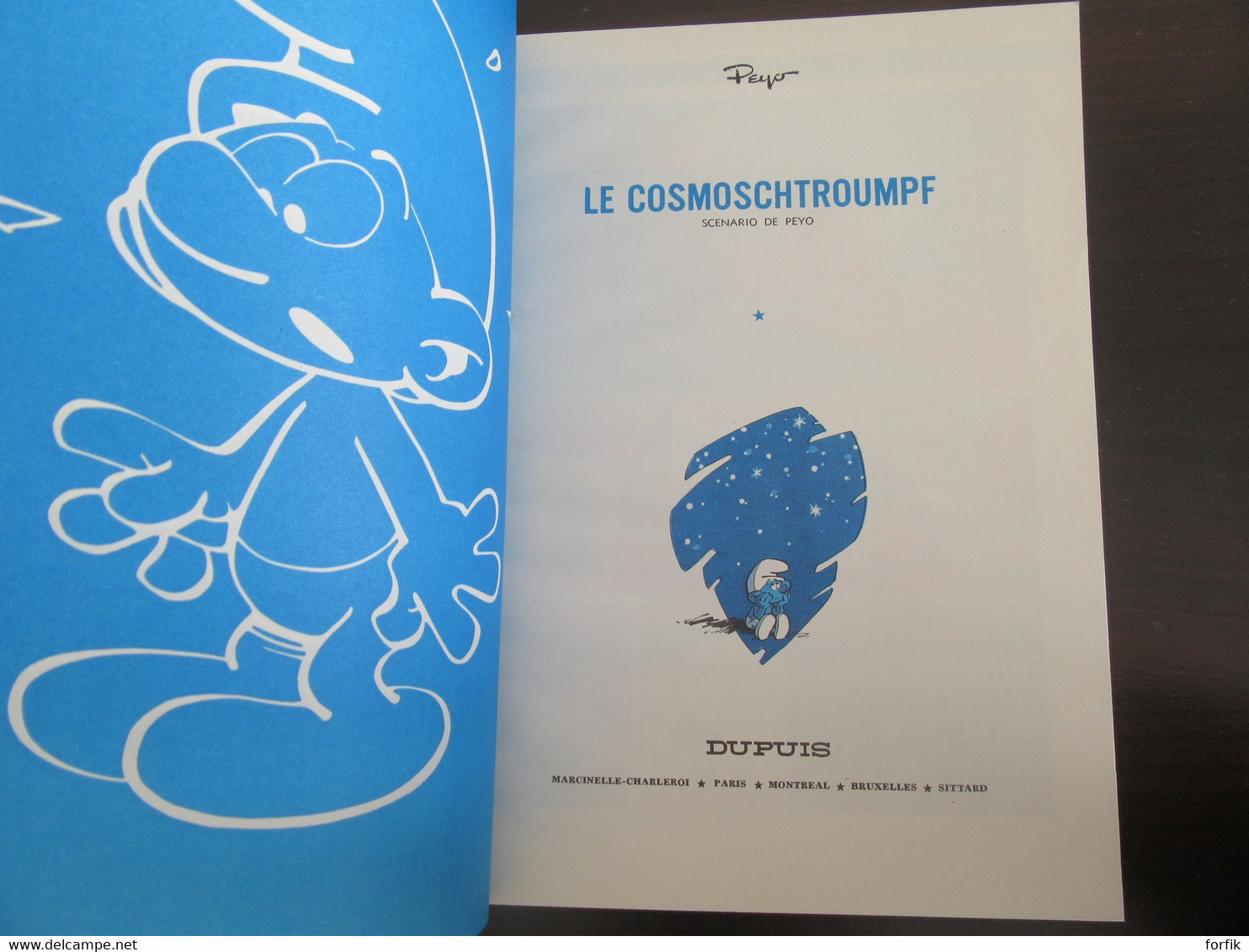 Peyo - BD Les Schtroumpfs N°2 - Le Cosmoschtroumpf - Edition Total 1972 - Broché, Couverture Souple - TBE - Schtroumpfs, Les
