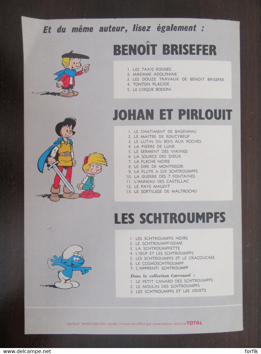 Peyo - BD Les Schtroumpfs n°2 - Le Cosmoschtroumpf - Edition Total 1972 - Broché, Couverture souple - TBE