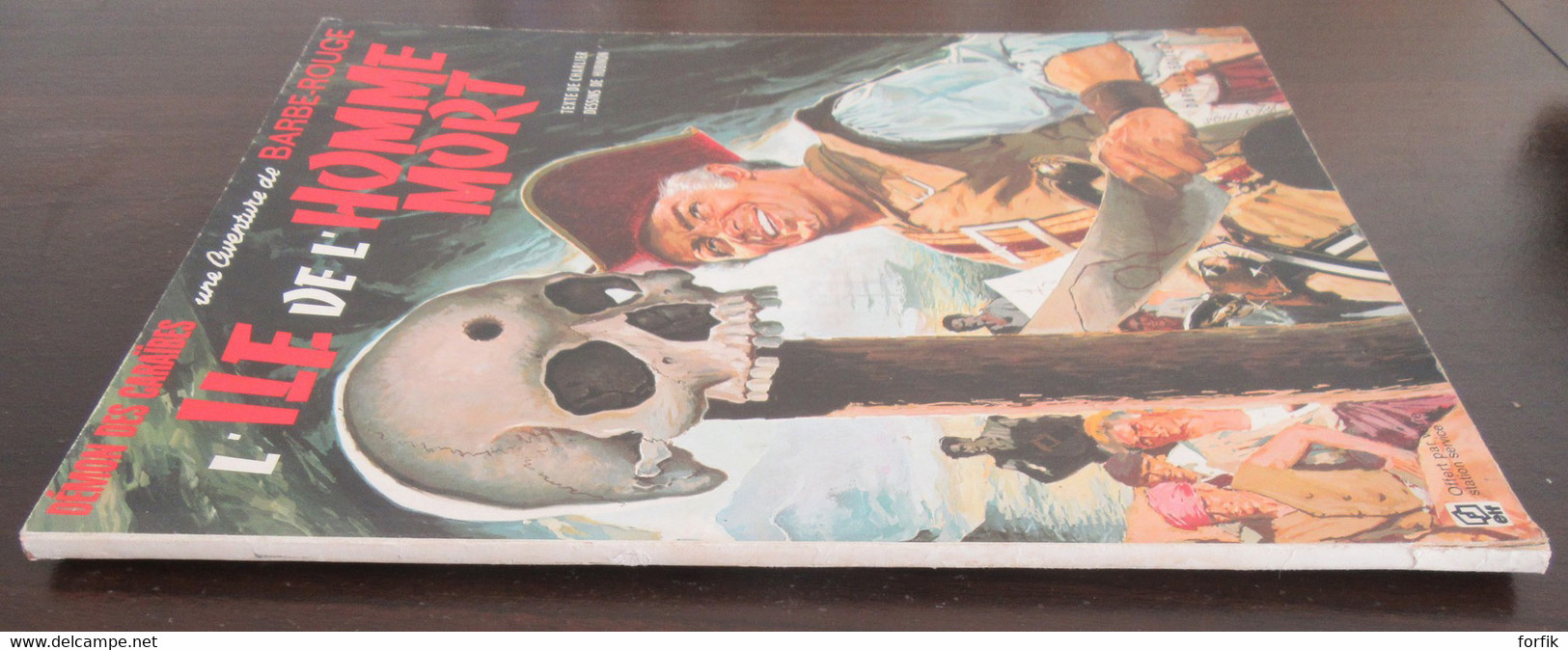 Charlier - BD Barbe-Rouge n°7 - L'Ile de l'Homme Mort - Edition Elf 1972 - Broché, Couverture souple - BE