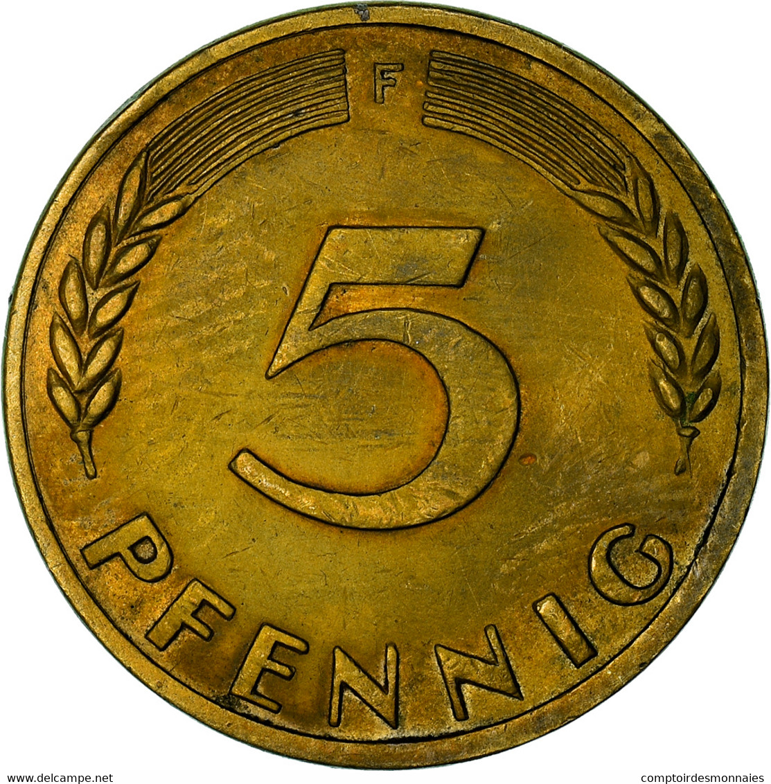 Monnaie, République Fédérale Allemande, 5 Pfennig, 1949, Stuttgart, TTB+ - 5 Pfennig