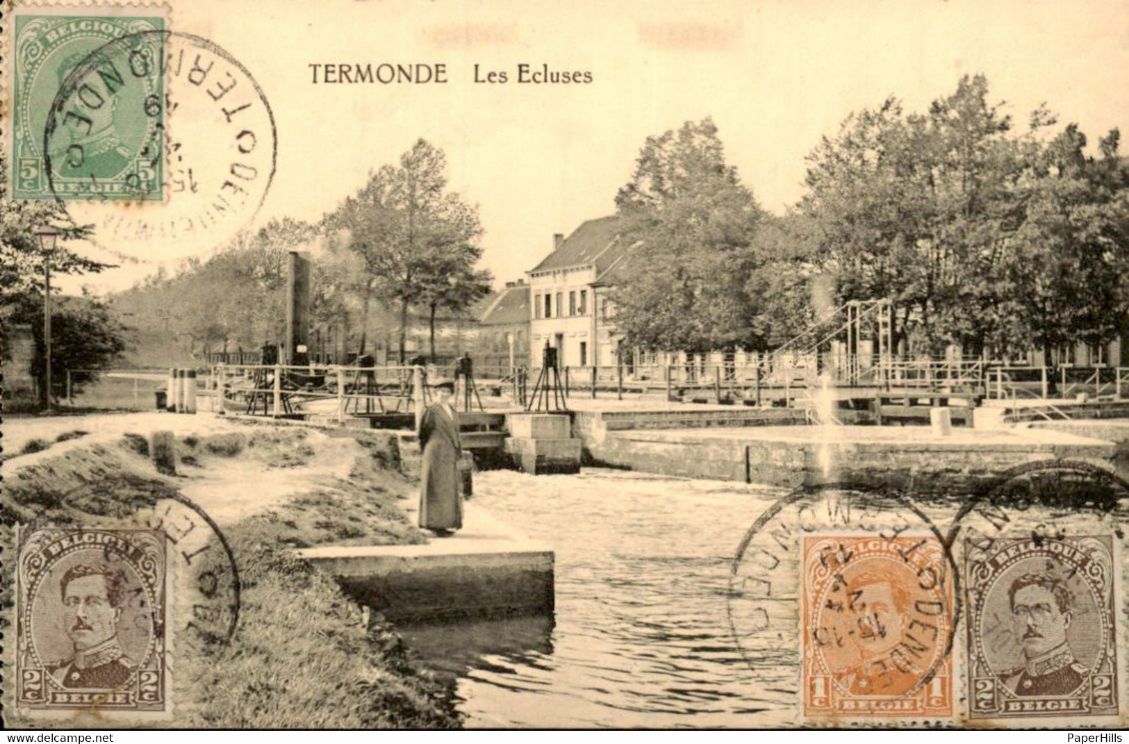 België - Termonde Les Ecluses - 1919 - Other & Unclassified