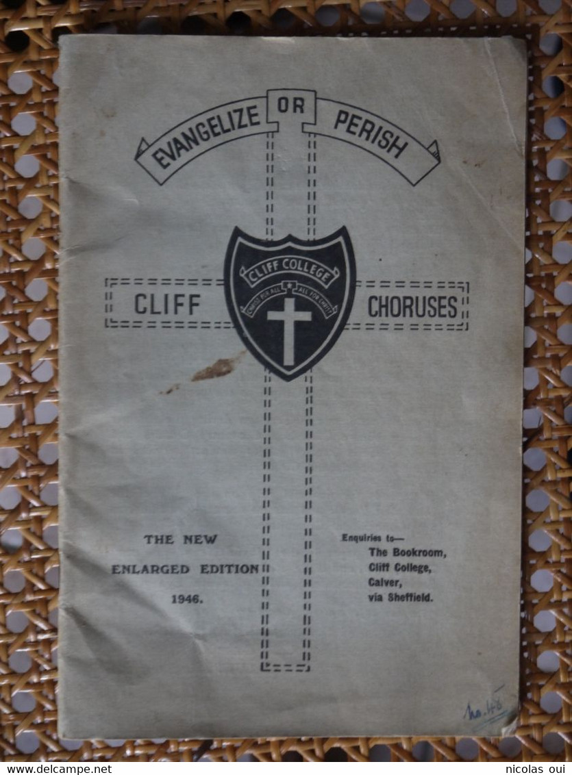 EVANGELIZE OR PERISH      CLIFF CHORUSES     1946 - Other & Unclassified