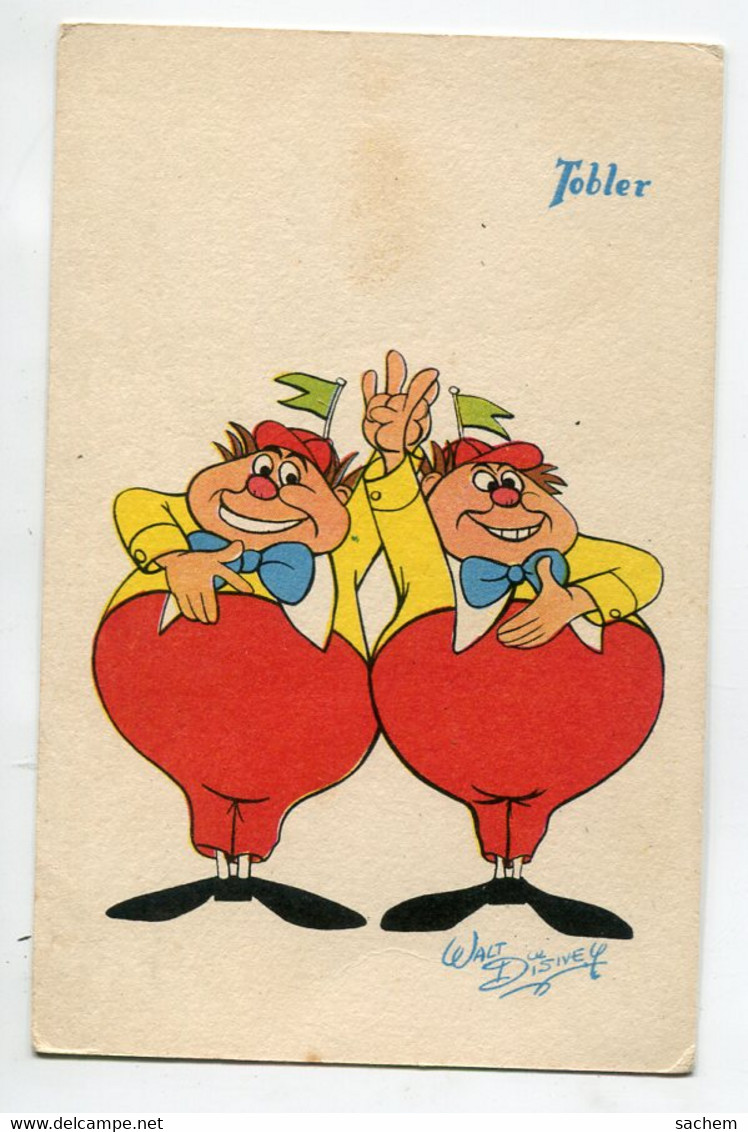 PUBLICITE Chocolat TOBLER Personnages De Walt Disney  ( Alice Aux Pays Des Merveilles )  1950   / D03 2015 - Publicité