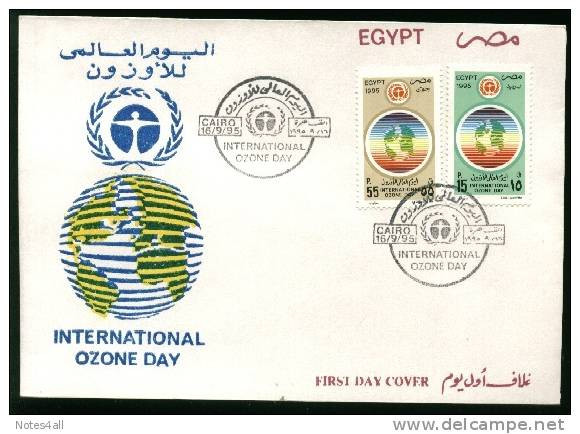 EGYPT  COVERS > FDC > 1995 > UN  INTERNATIONAL OZONE DAY - Lettres & Documents