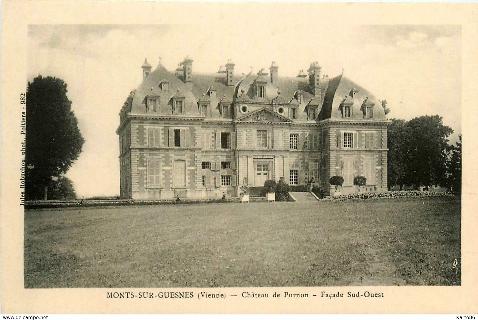 Mont Sur Guesnes * Le Château De Purnon * Façade Sud Ouest - Monts Sur Guesnes