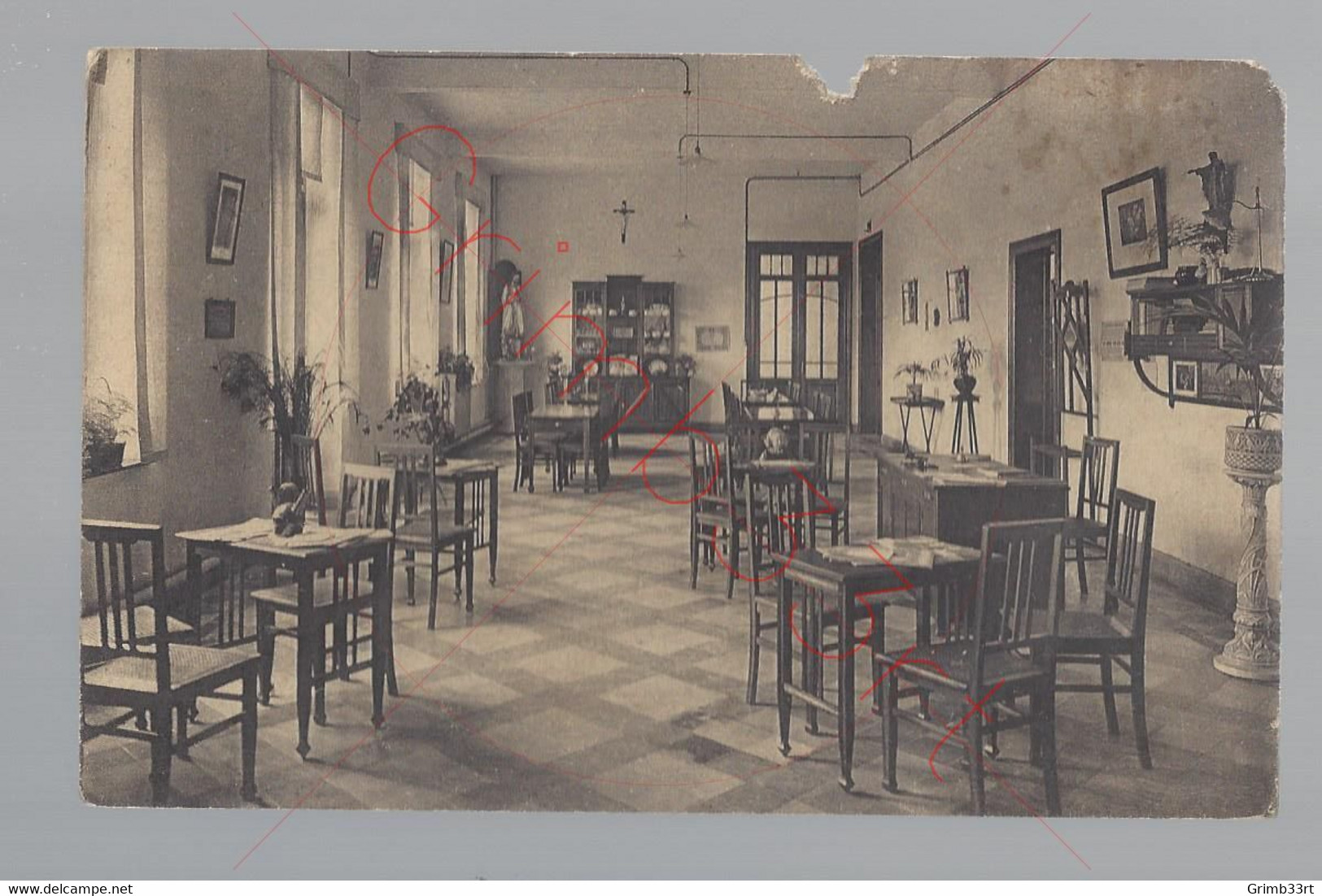 Saffelaere - Ecole Ménagère Agricole - Réfectoire Et Salle De Lecture - Postkaart - Lochristi